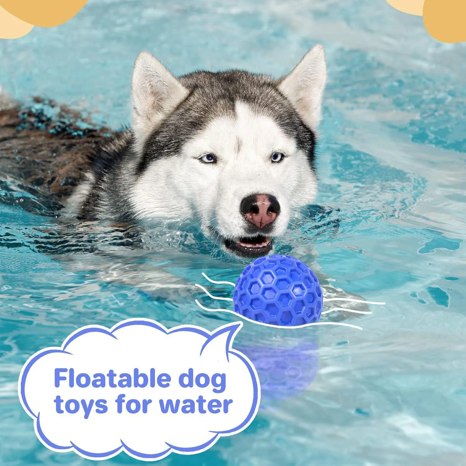 Pelota Chirriante Resistente Para Perros Que Limpia Dientes Y Reduce Ansiedad 8