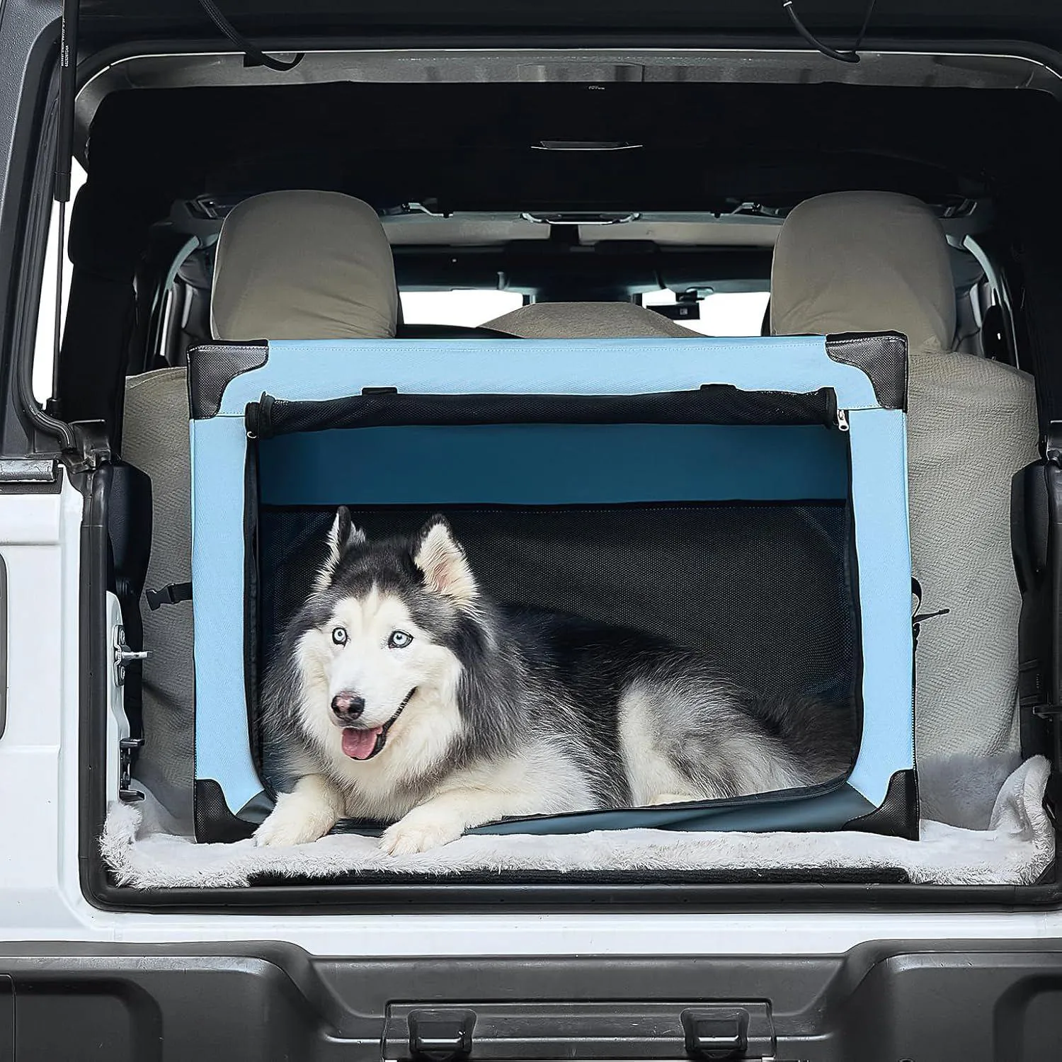 Jaula Plegable para Perros JOYTUTUS Portátil para Viajes y Auto
