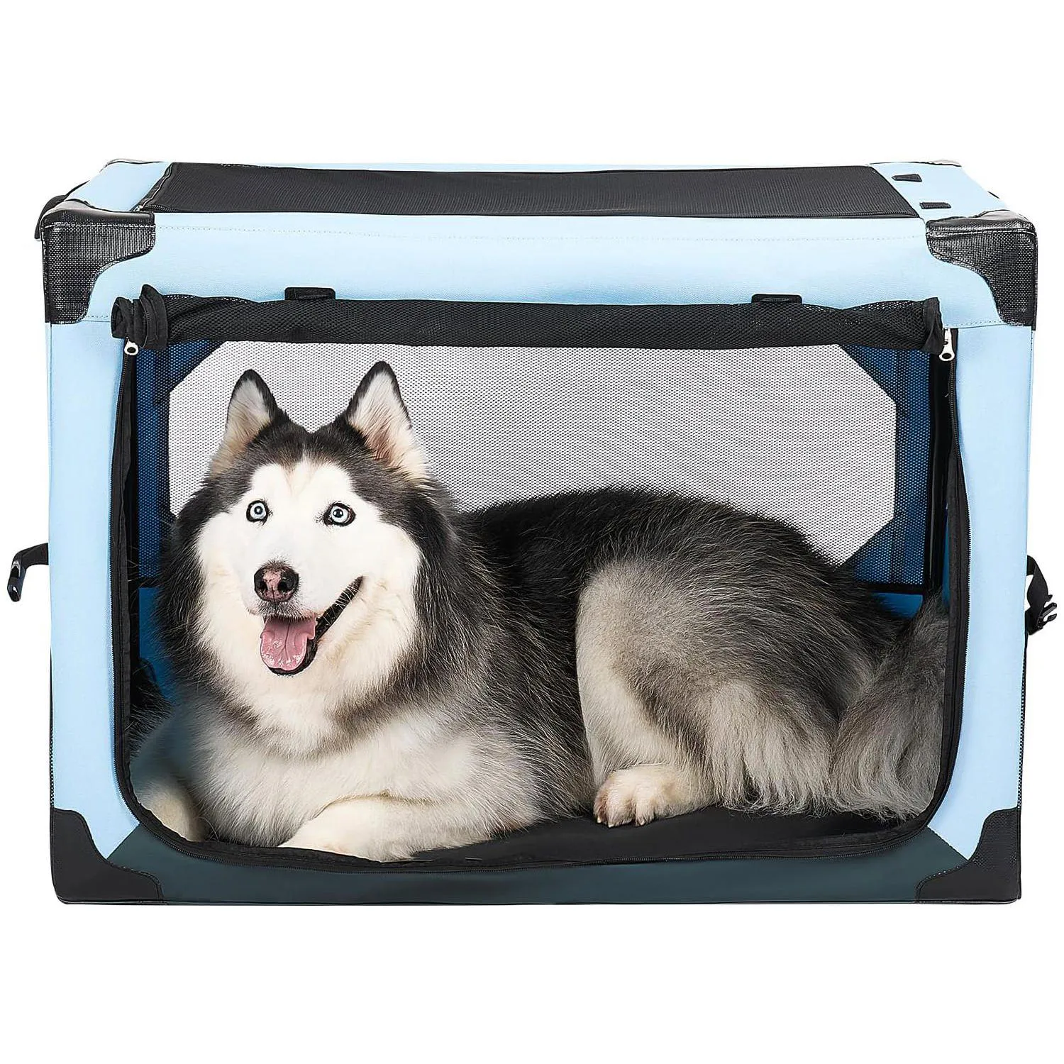 Jaula Plegable para Perros JOYTUTUS Portátil para Viajes y Auto 6