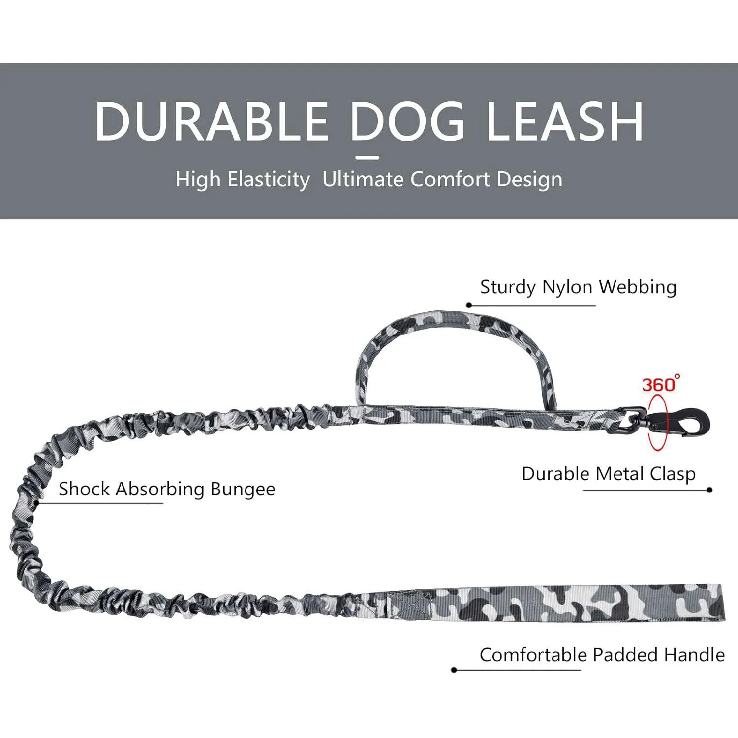 Collar Táctico Ajustable para Perros con Parches 5