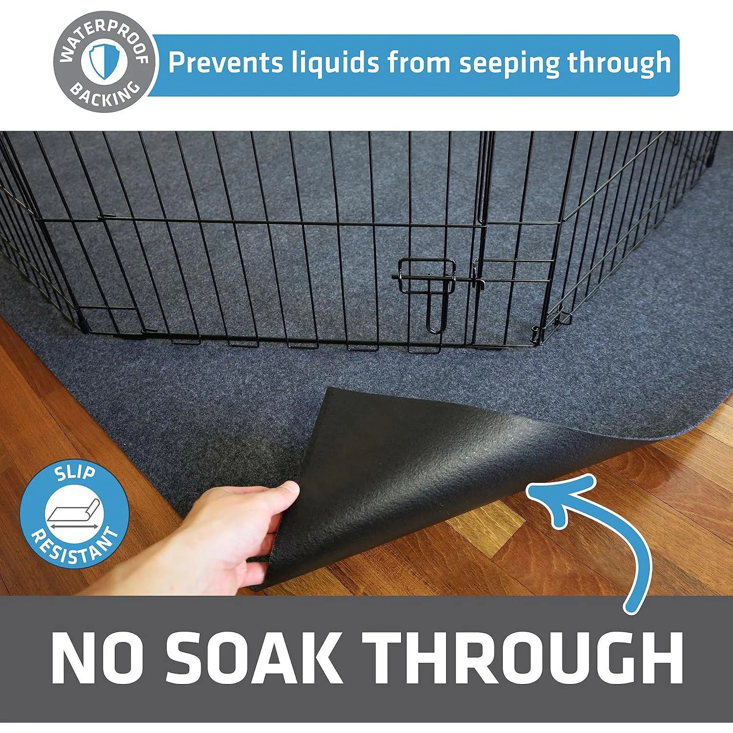 Tapete Lavable para Corral de Perros con Protección Total del Suelo 3