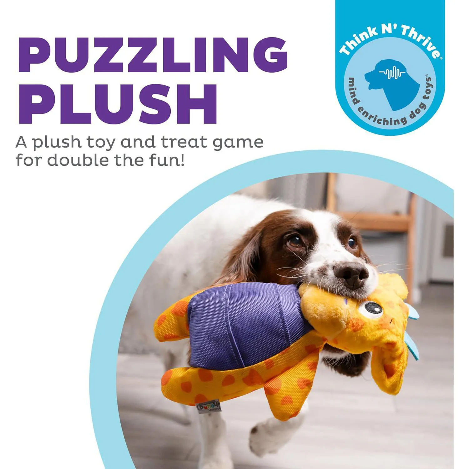 Juguete Interactivo De Peluche Para Perros Con Rompecabezas De Golosinas