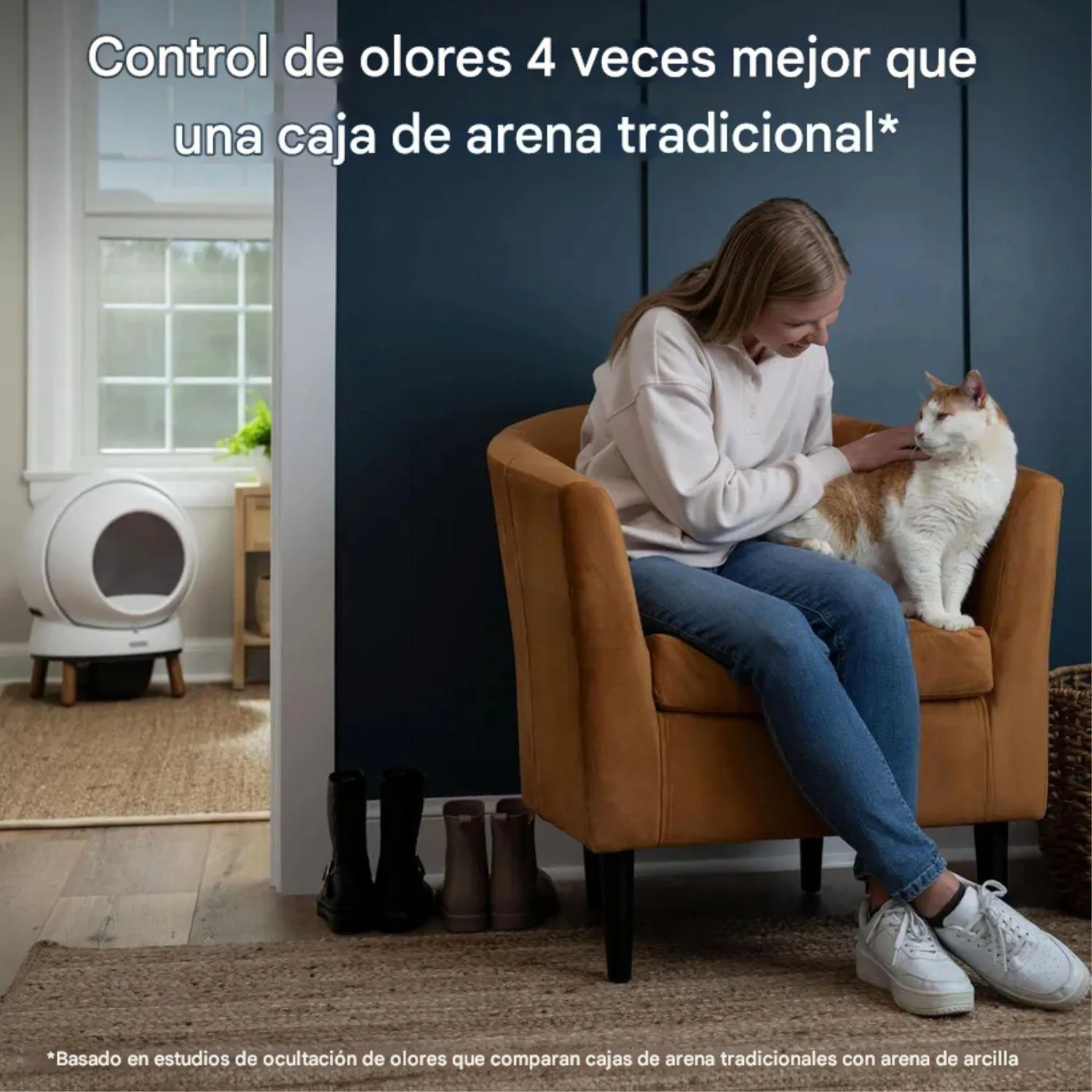 Arenero Automático para Gatos PetSafe ScoopFree SmartSpin con App y Control de Olores 3