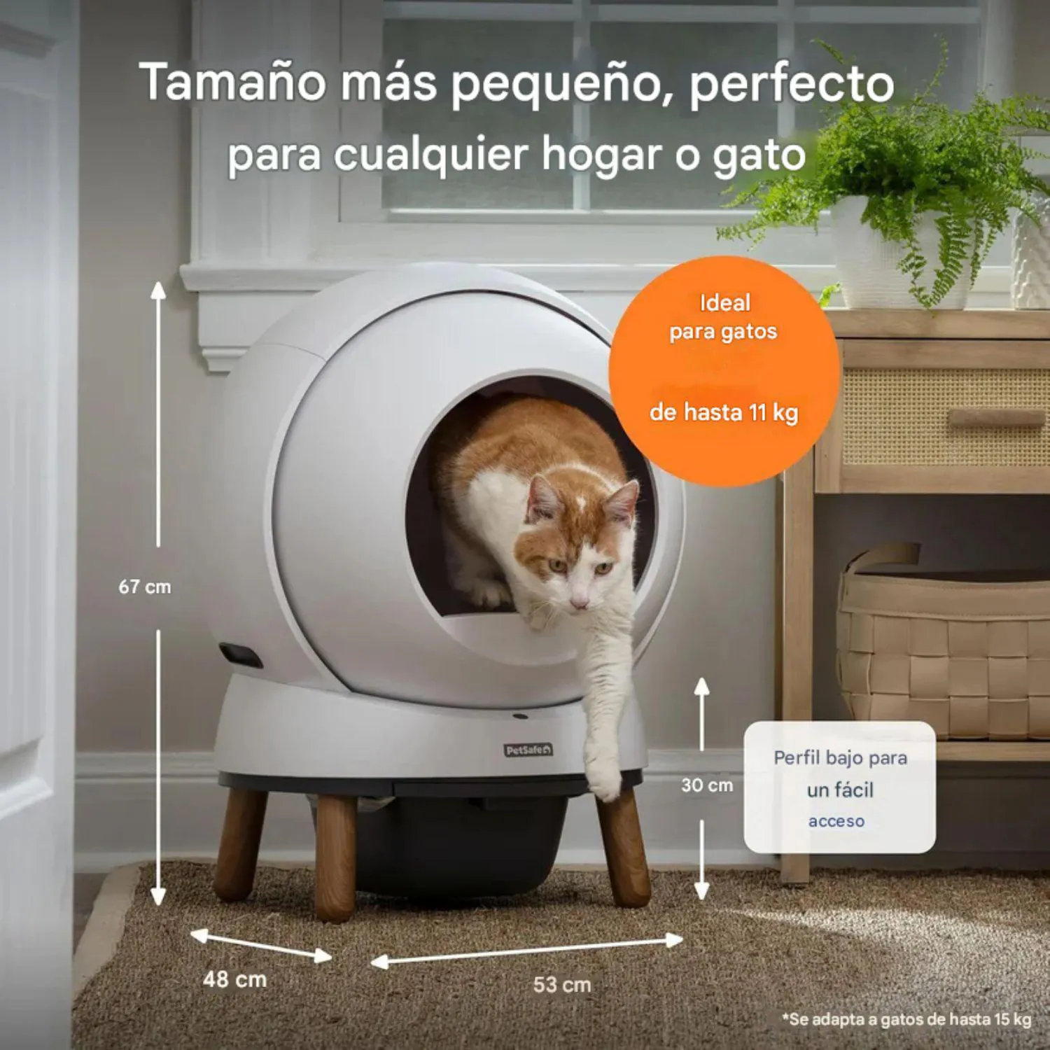Arenero Automático para Gatos PetSafe ScoopFree SmartSpin con App y Control de Olores 5