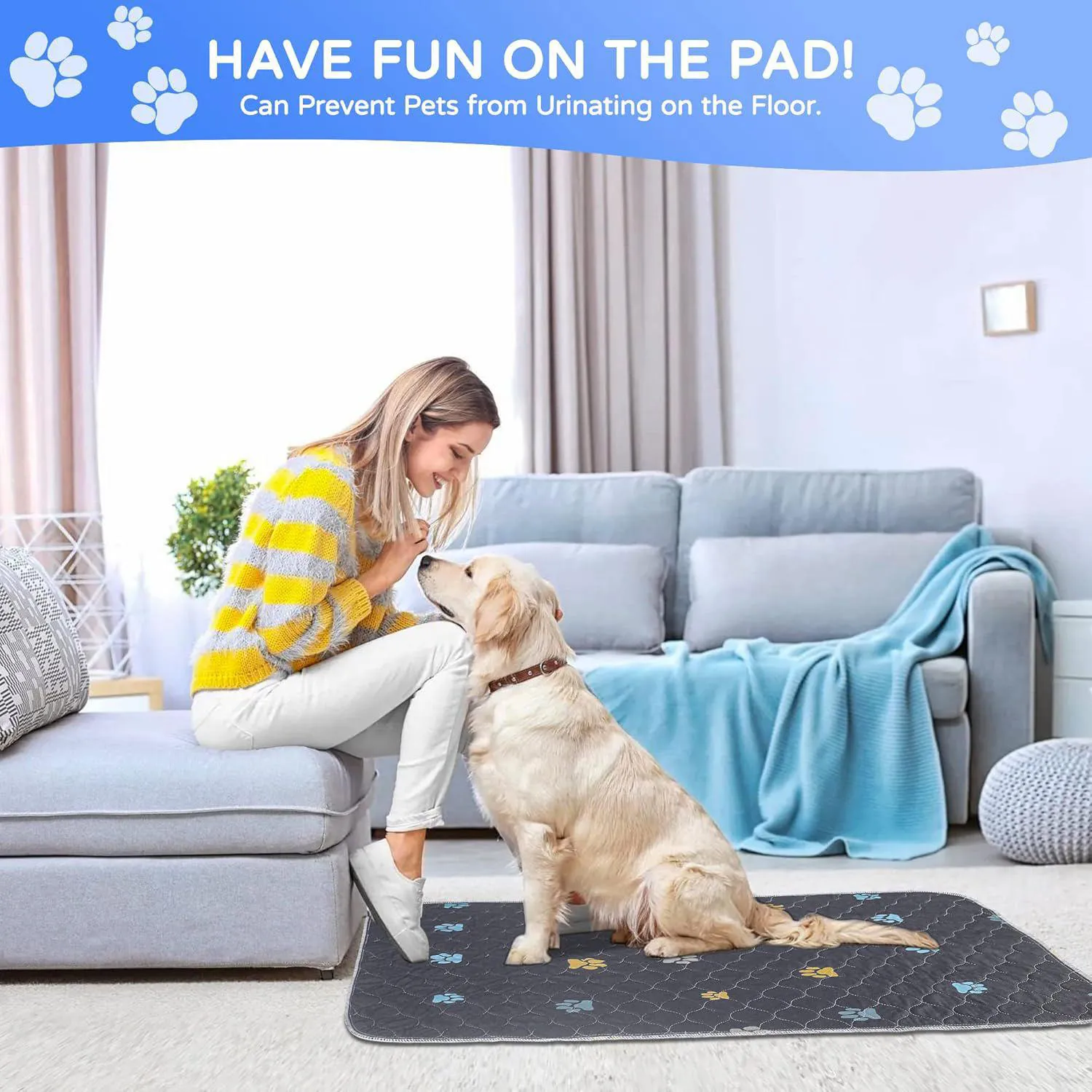 Almohadillas Lavables para Cachorros con Absorción Potente y Base Antideslizante 5