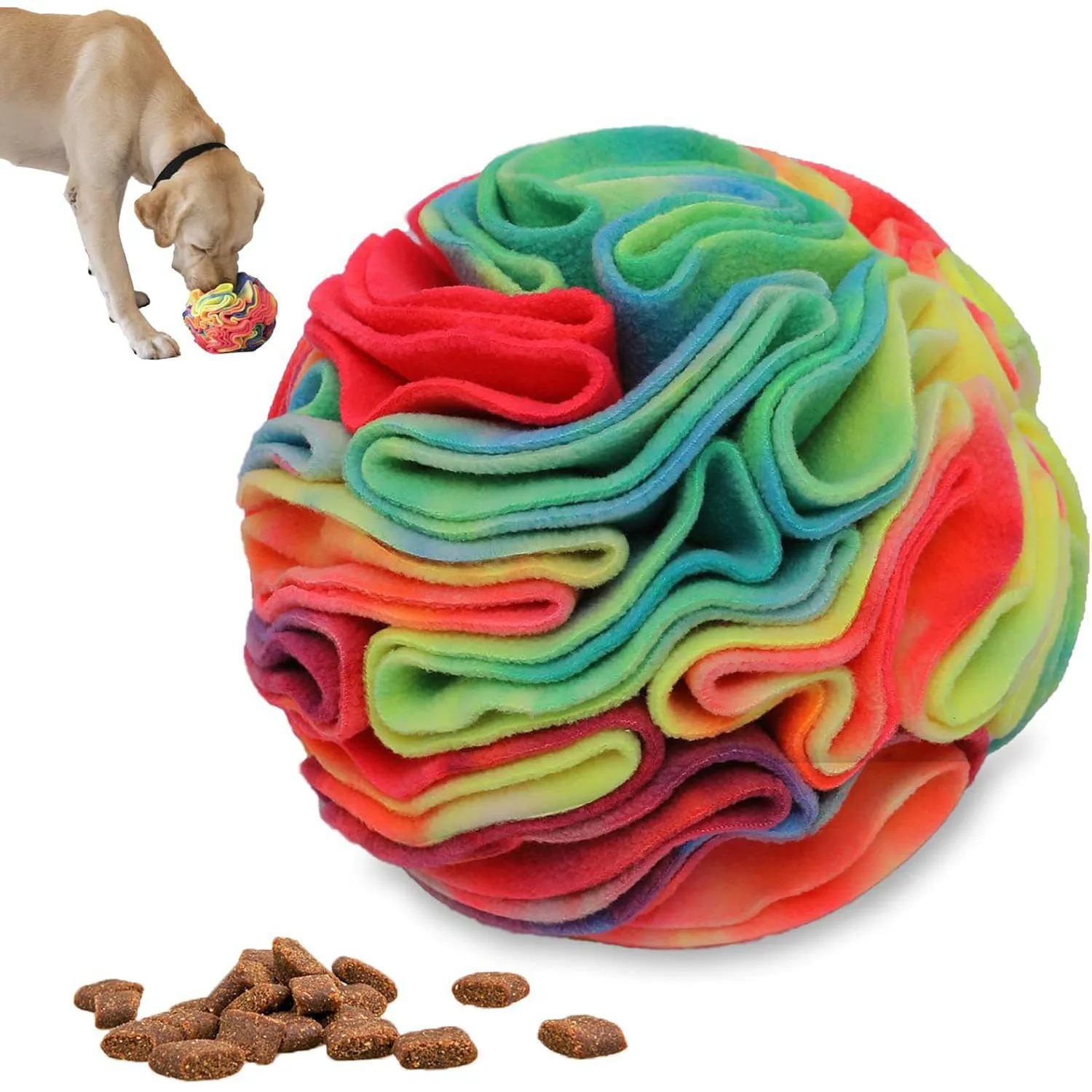Pelota Interactiva De Olfato Para Perros Con Dispensador De Golosinas