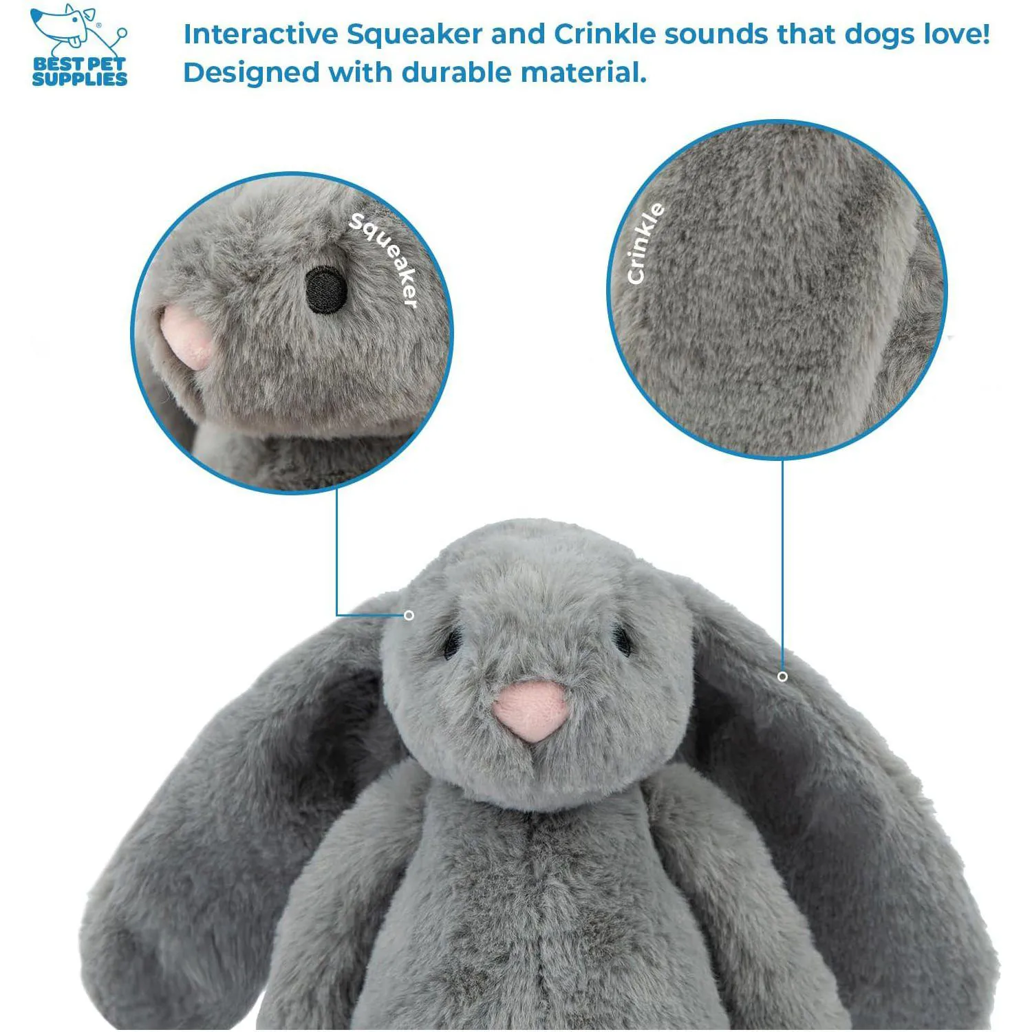 Juguete De Peluche Para Perros Best Pet Supplies Con Sonido Chirriante Y Crujiente 4