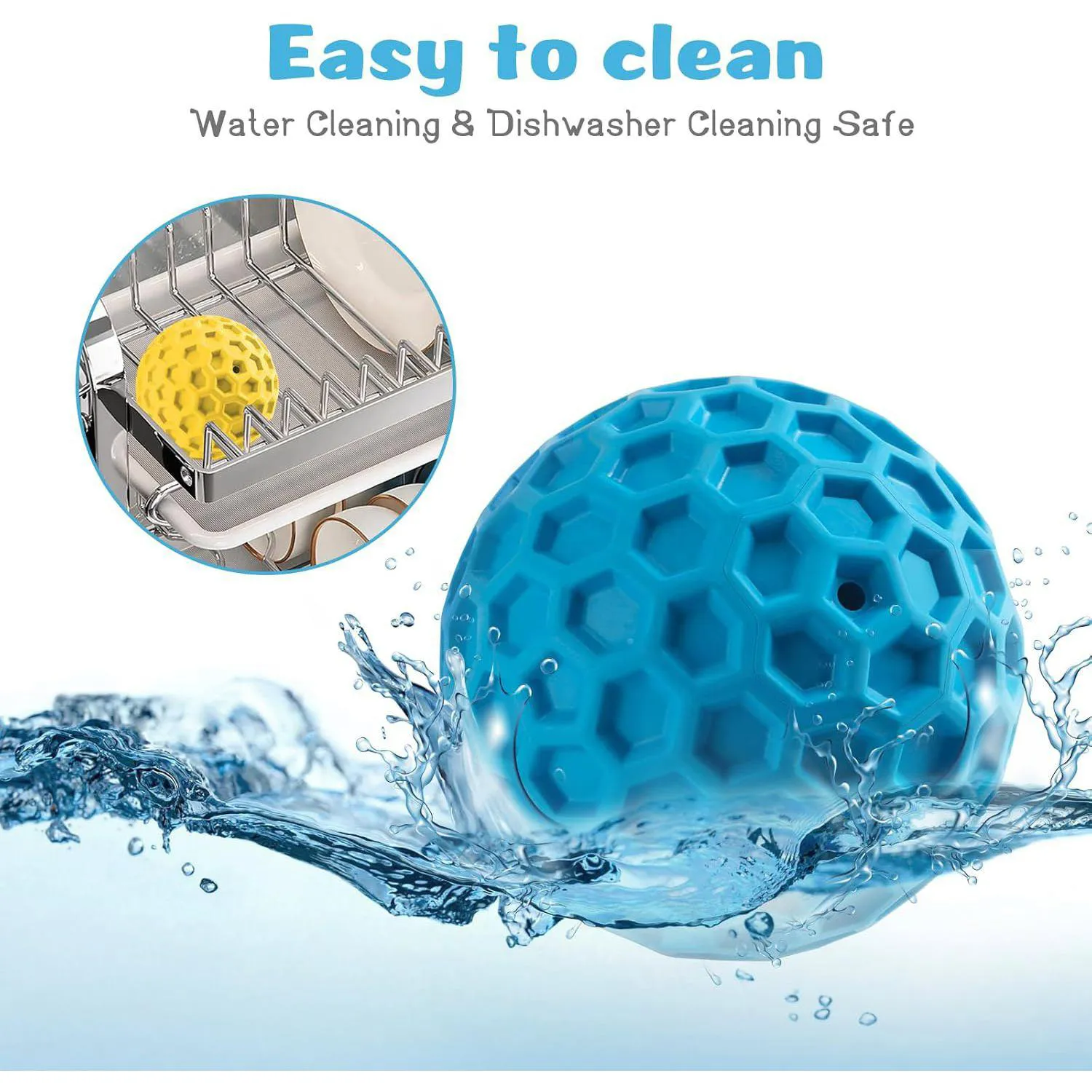 Pelotas Chirriantes Para Perros Resistentes Con Goma Natural Paquete De Dos 7