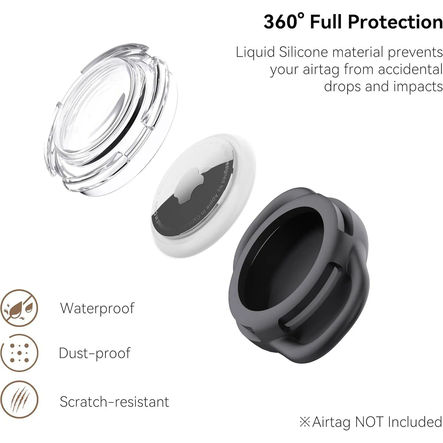 Soporte Para Collar De Perro Compatible Con AirTag Resistente Y Seguro