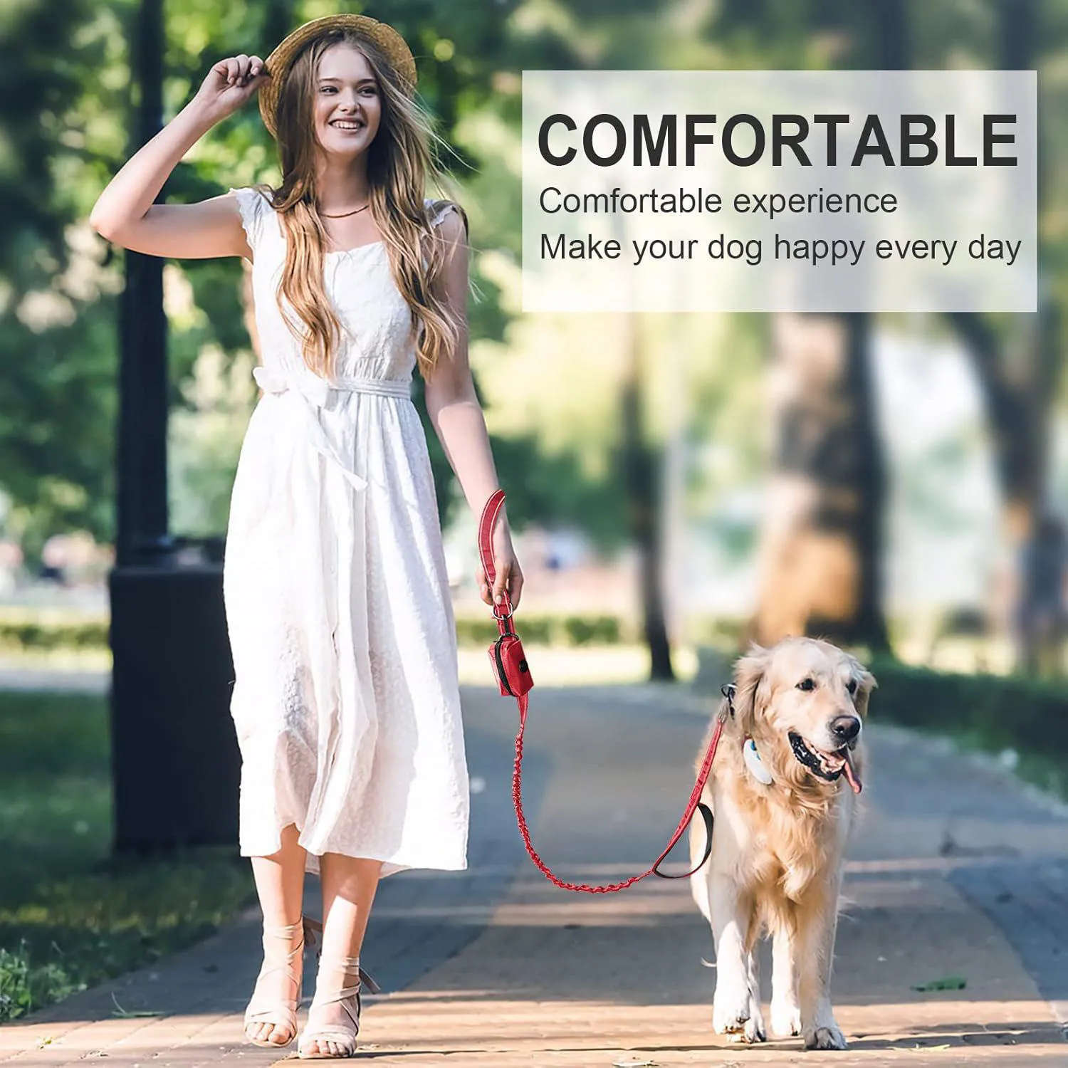 Collar De Perro Ajustable Con Funda Para AirTag Asa Reflectiva Y Dispensador