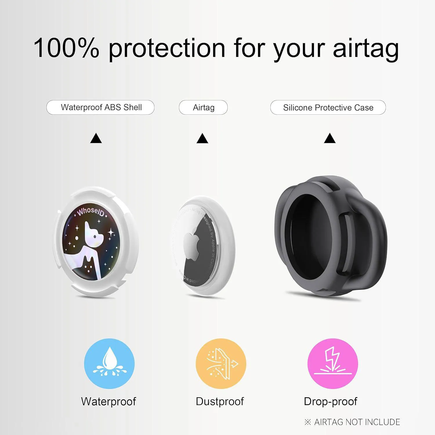 Soporte Impermeable Airtag para Collar de Perro y Gato Pequeño