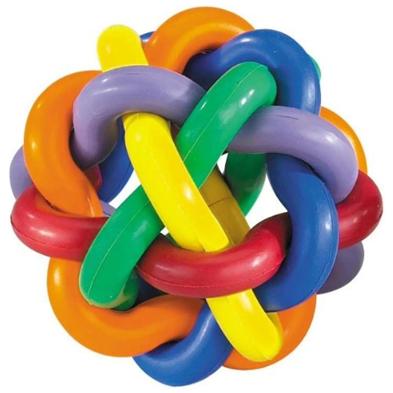 Pelota De Goma Multipet Para Perros Con Diseño Entretejido