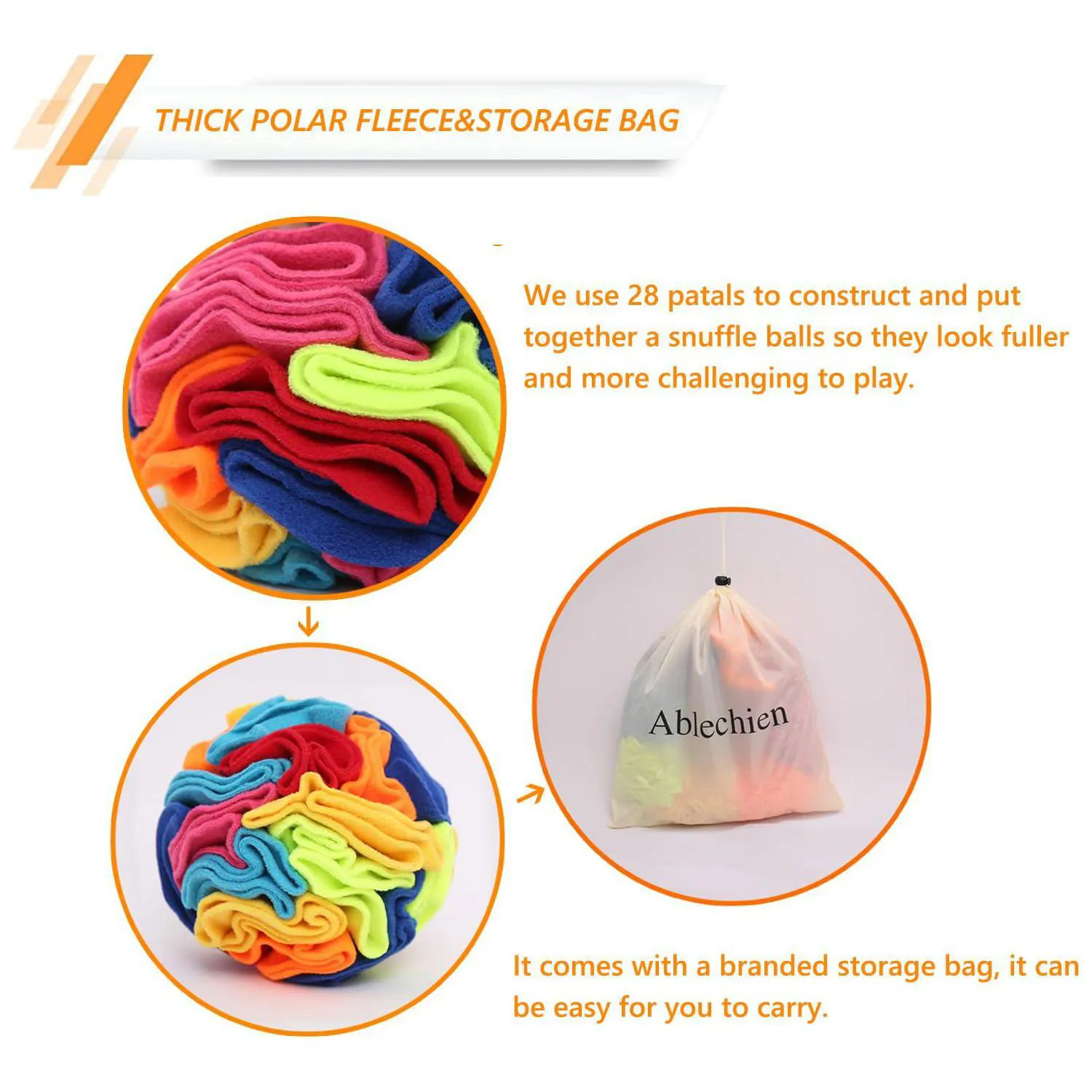 Pelota Interactiva De Olfato Para Perros Pequeños Con Bolsa De Almacenamiento 3