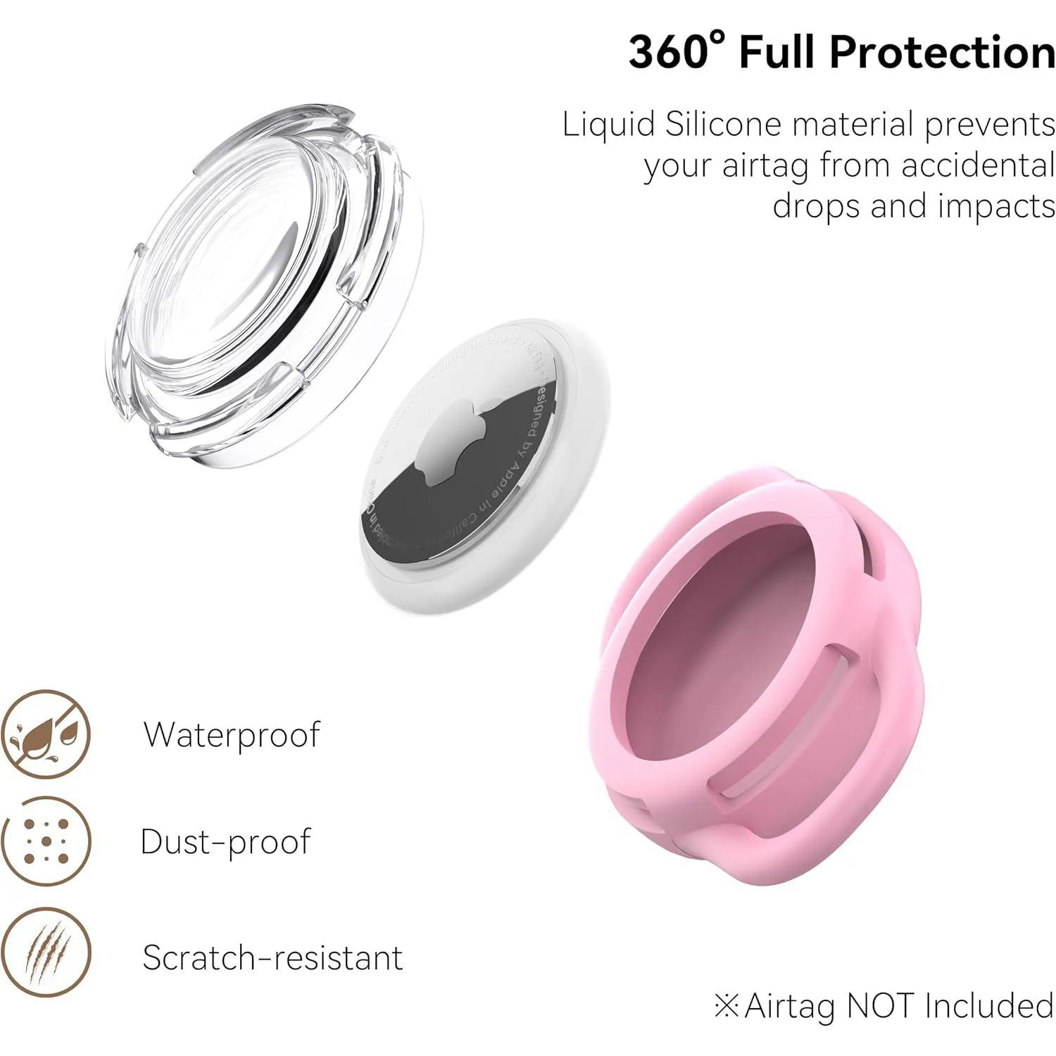 Soporte Impermeable Airtag para Collar de Perro Ultra Duradero
