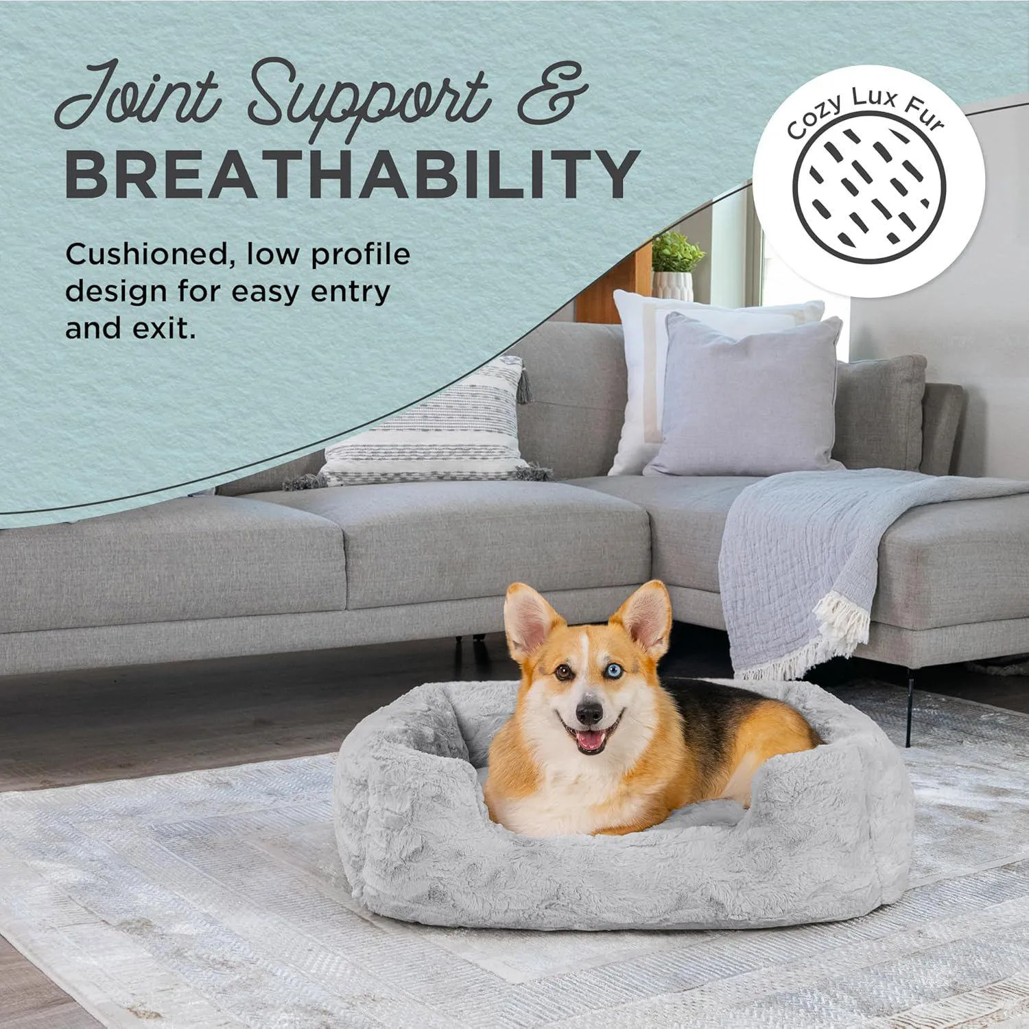 Cama para Perro Calming de Faux Fur Best Friends Mediana 30x20