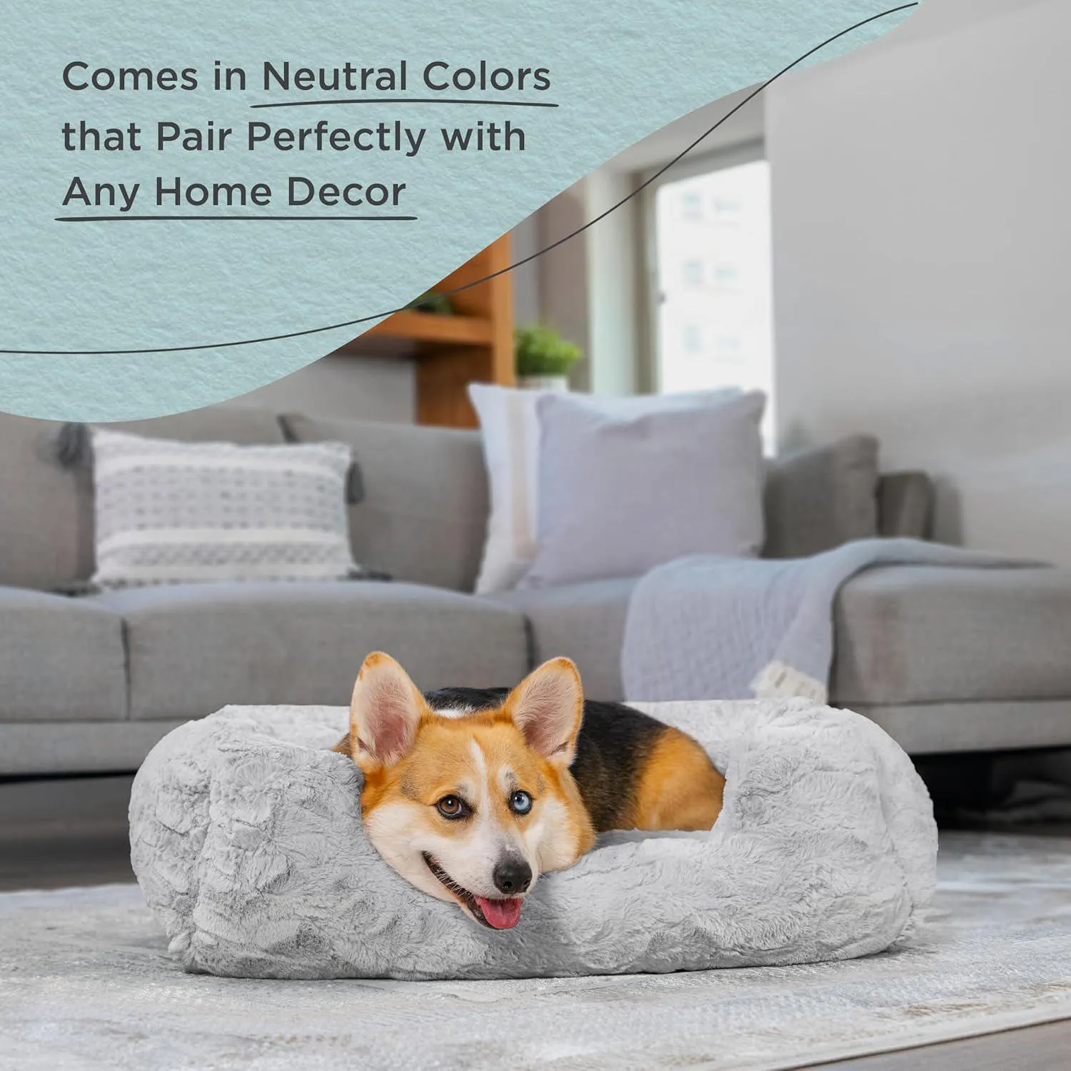 Cama para Perro Calming de Faux Fur Best Friends Mediana 30x20 6
