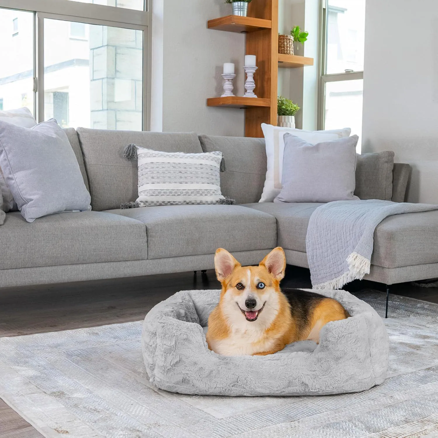 Cama para Perro Calming de Faux Fur Best Friends Mediana 30x20 7
