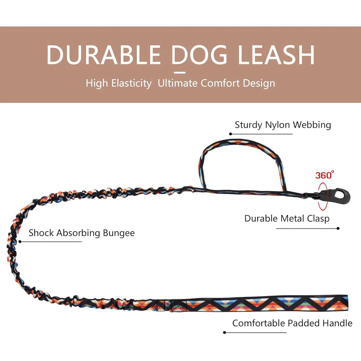 Collar Táctico para Perros Ajustable en Nylon con Parches Resistente 5