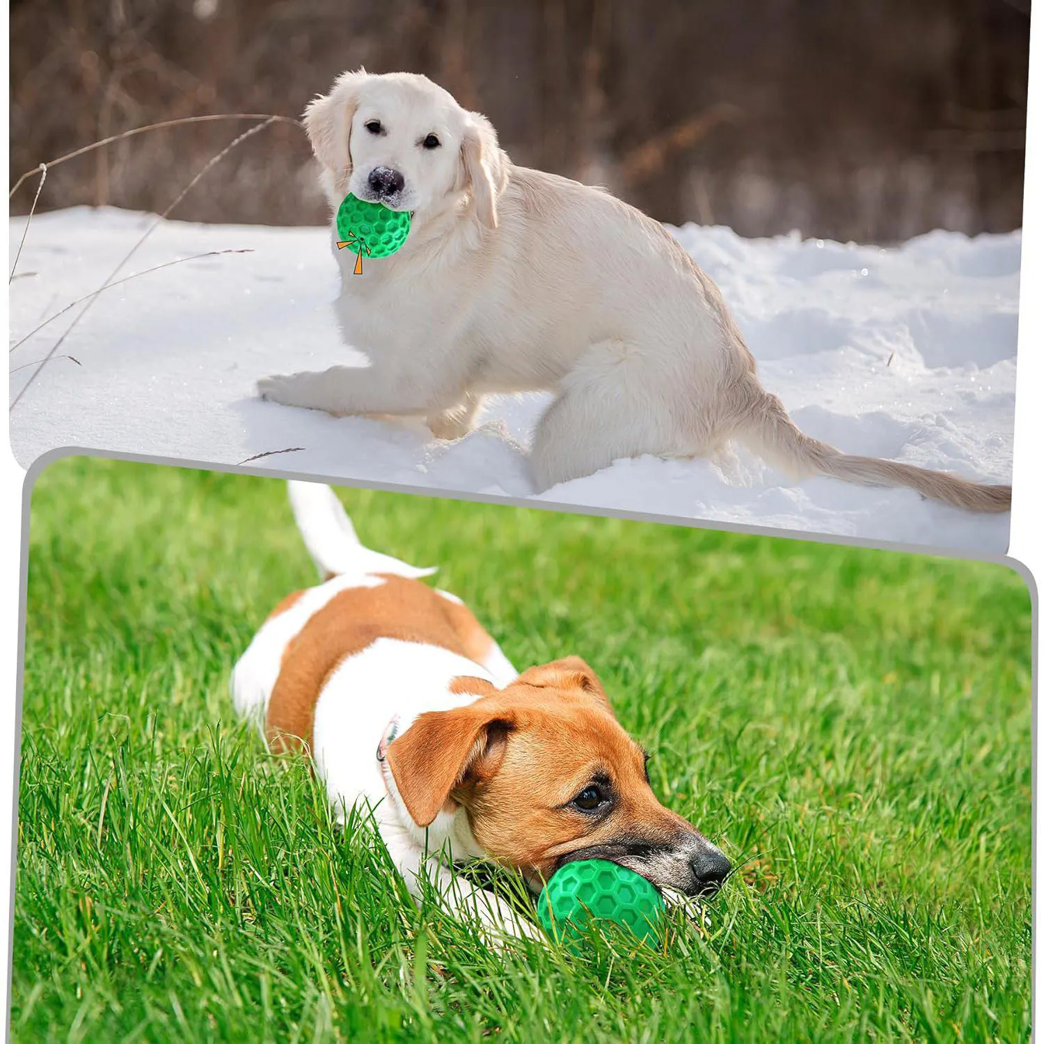 Pelota Chirriante Resistente Para Perros Que Flota Y Reduce Ansiedad 4