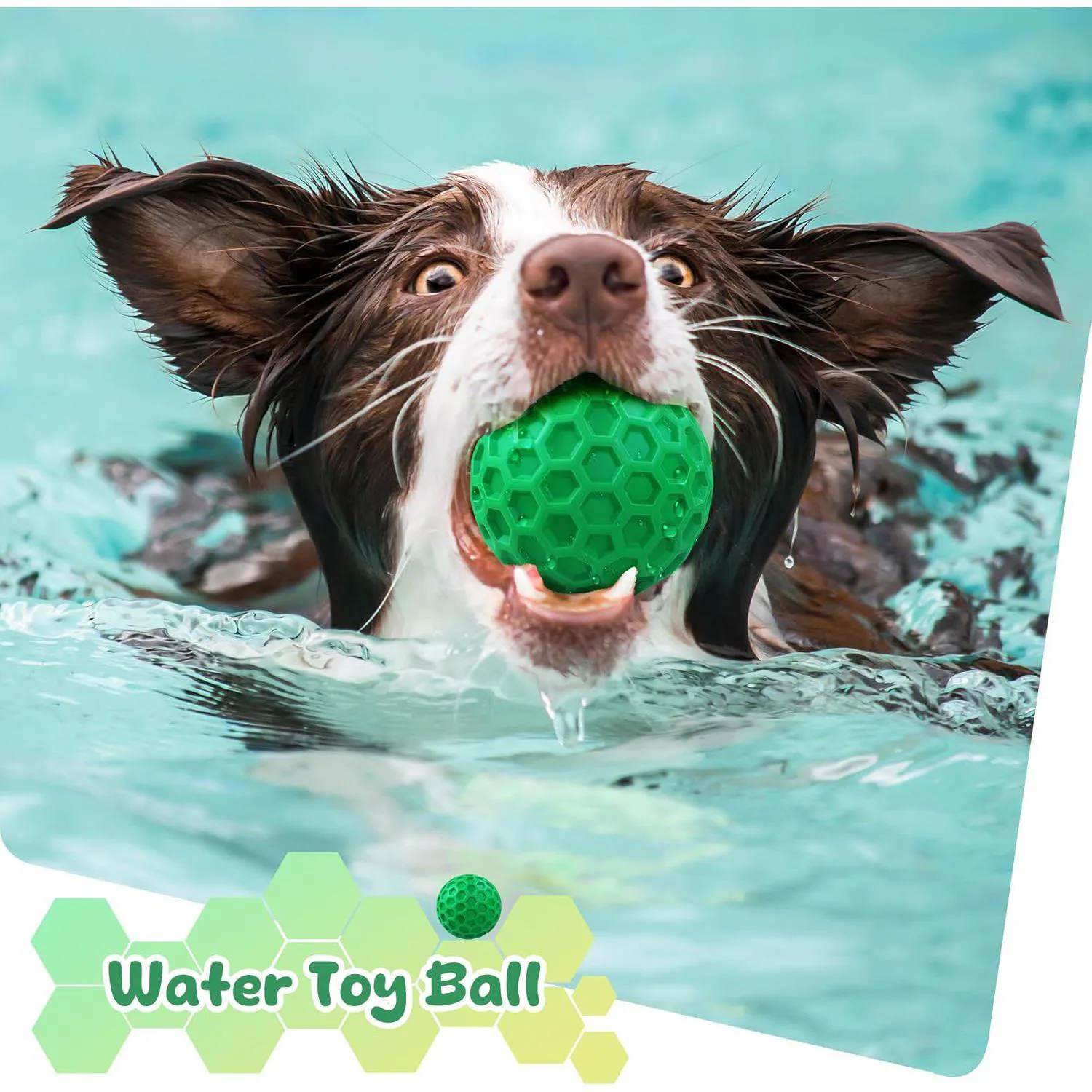Pelota Chirriante Resistente Para Perros Que Flota Y Reduce Ansiedad 6
