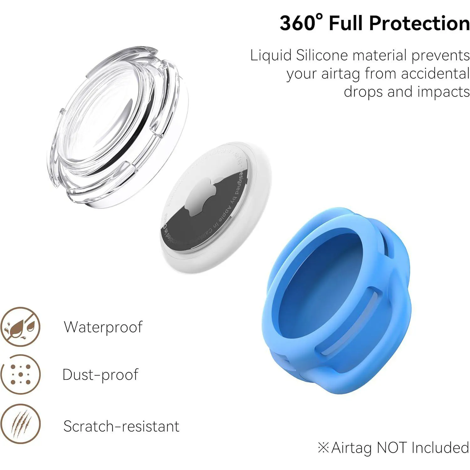 Soporte Impermeable Airtag para Collar de Perro Ultra Duradero