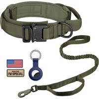 Collar Táctico Ajustable para Perro Daganxi XL con Asa y Parches