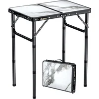 Mesa de Camping Plegable de Aluminio Ajustable 60cm Lightweight Portable