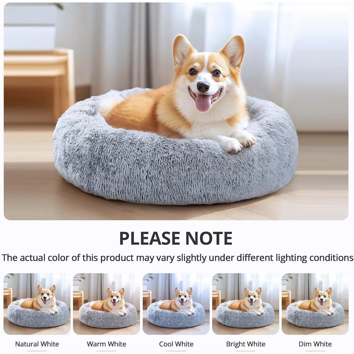 Cama Antiestrés para Perros y Gatos Redonda 20 cm 6