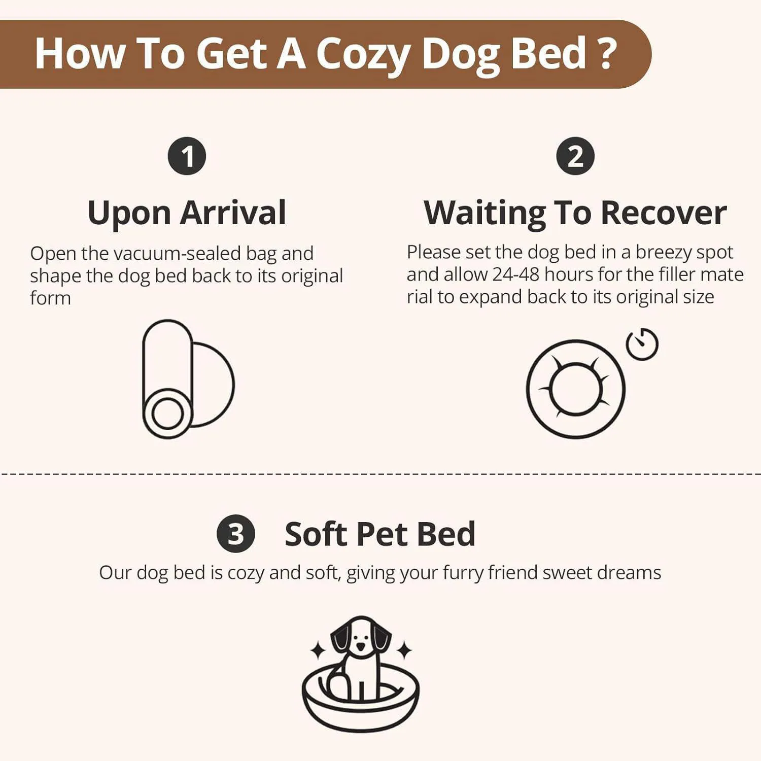 Cama Antiestrés para Perros y Gatos Redonda 20 cm 8