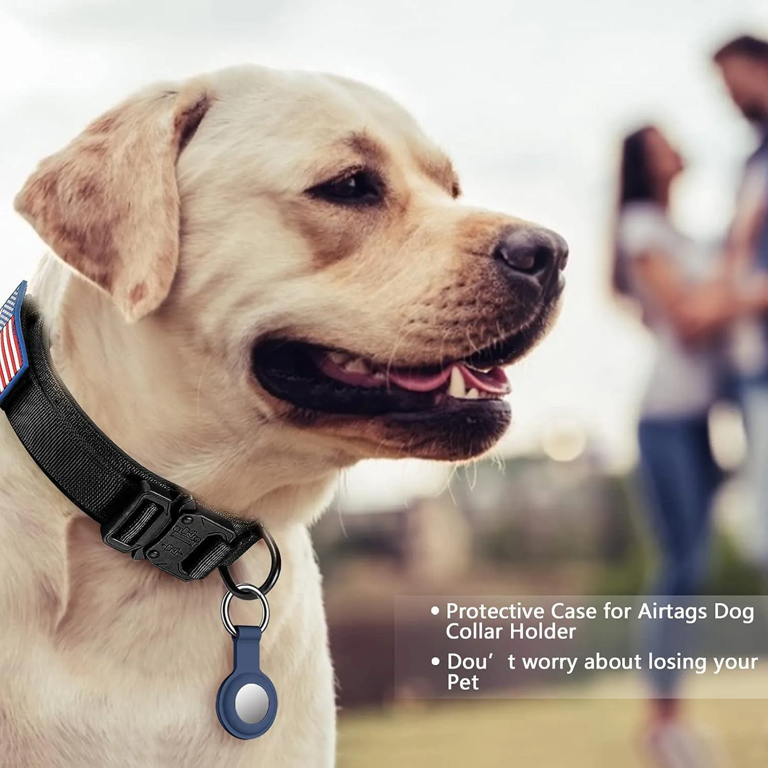 Collar Táctico Daganxi Ajustable para Perro con Asa y Parches