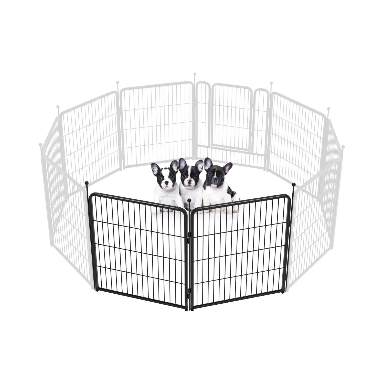 Corral FXW Rollick para Perros de 2 Paneles Reforzado para Patio y Camping