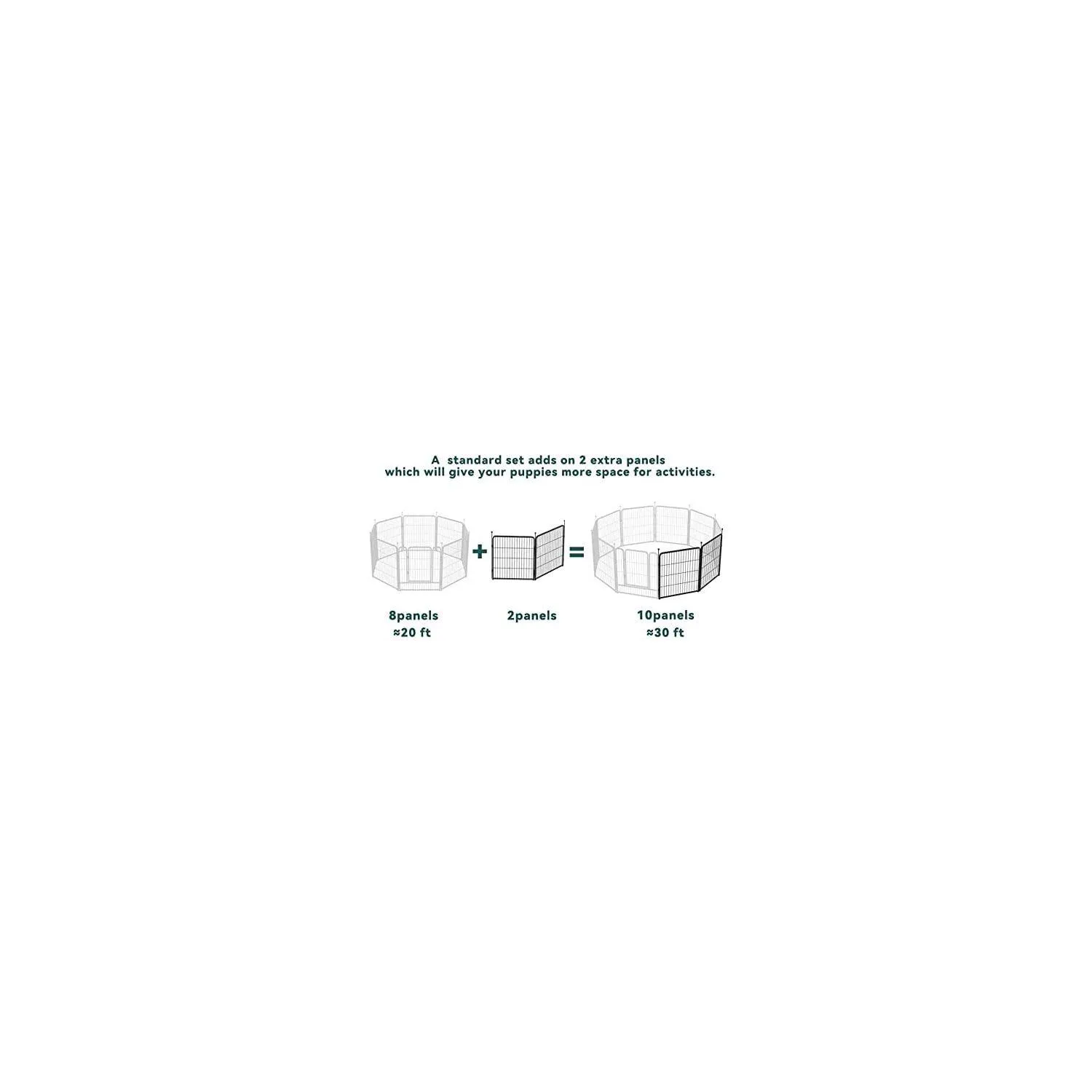 Corral FXW Rollick para Perros de 2 Paneles Reforzado para Patio y Camping