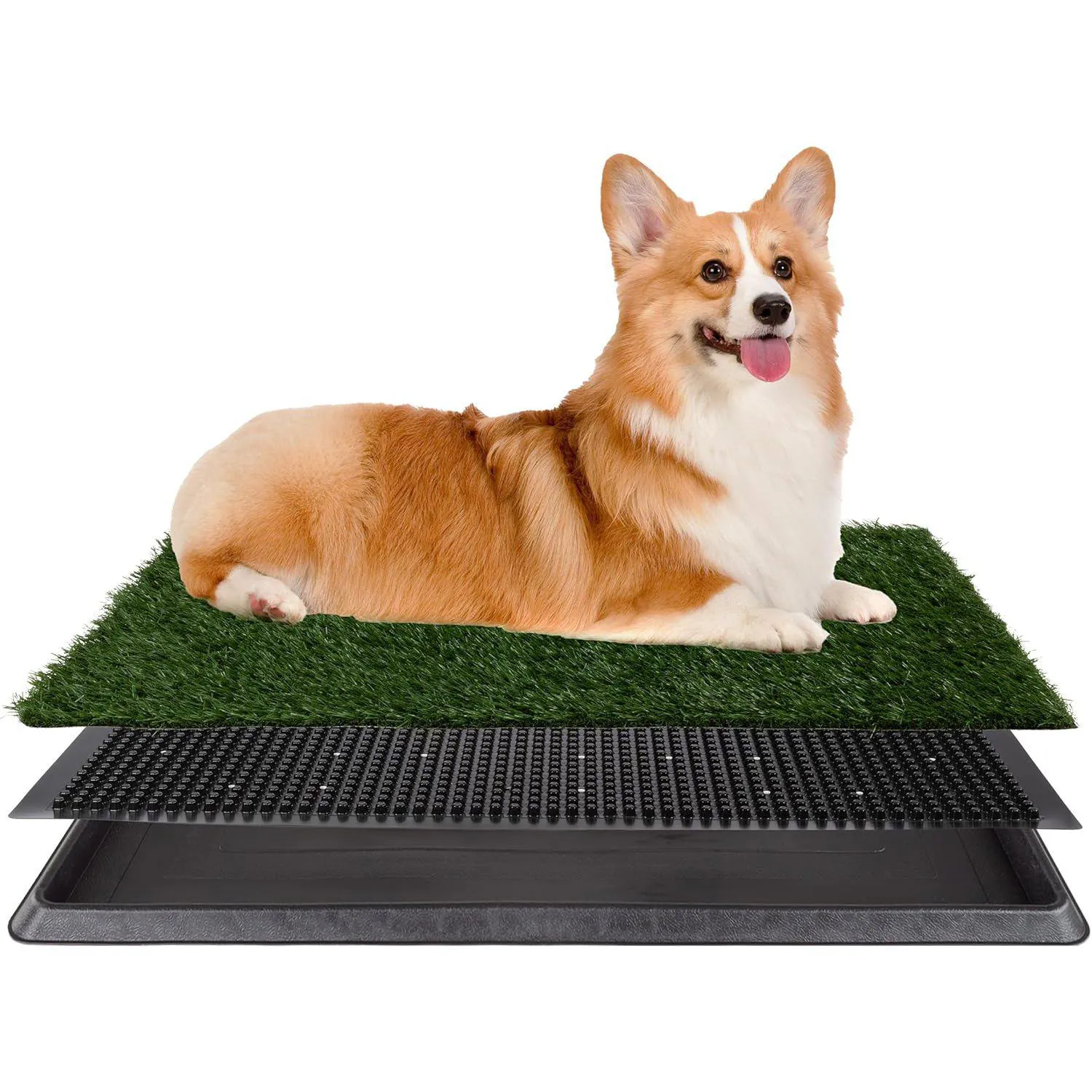 Tapete PETMAKER de Césped Sintético con Bandeja para Entrenamiento de Mascotas