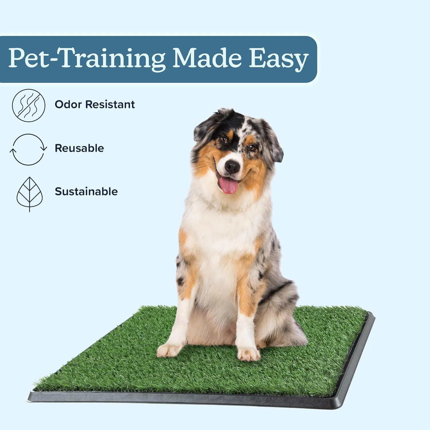 Tapete PETMAKER de Césped Sintético con Bandeja para Entrenamiento de Mascotas 3