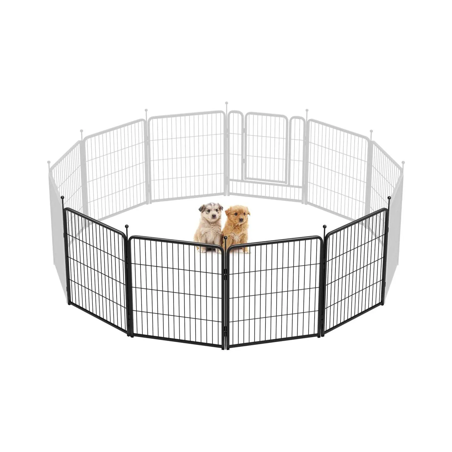 Corral FXW Rollick para Perros de 4 Paneles Reforzado para Patio y Camping