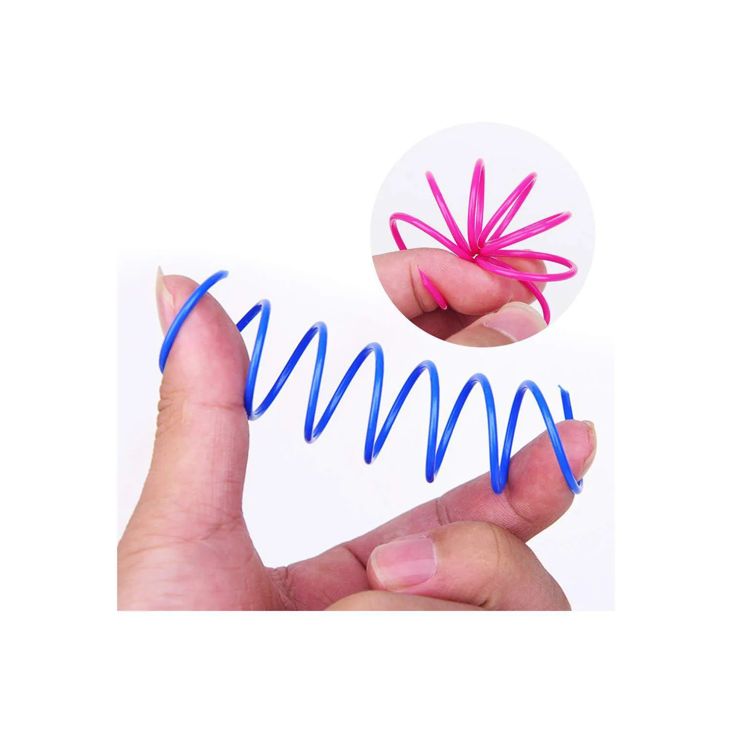 Resortes Interactivos para Gato con Diseño Espiral y Plástico Resistente 3