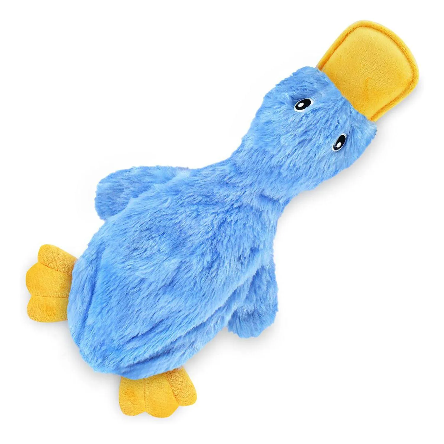 Juguete De Pato Para Perros Sin Relleno Con Sonido Divertido Azul