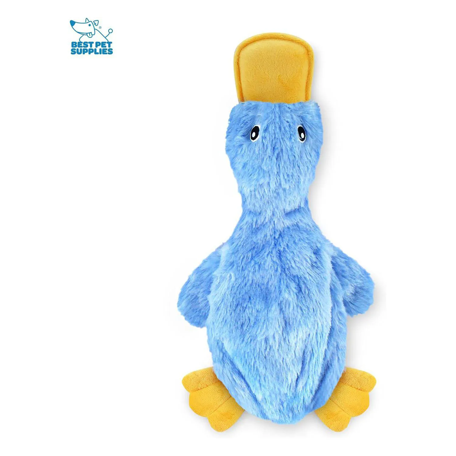 Juguete De Pato Para Perros Sin Relleno Con Sonido Divertido Azul