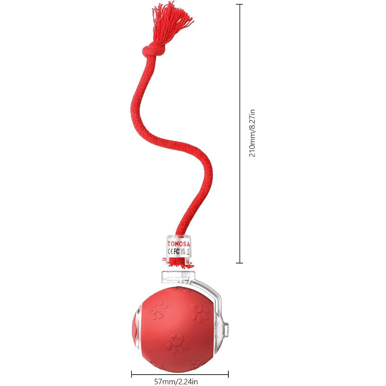 Pelota Interactiva para Gato con Luz RGB y Movimiento Activado por Contacto 9