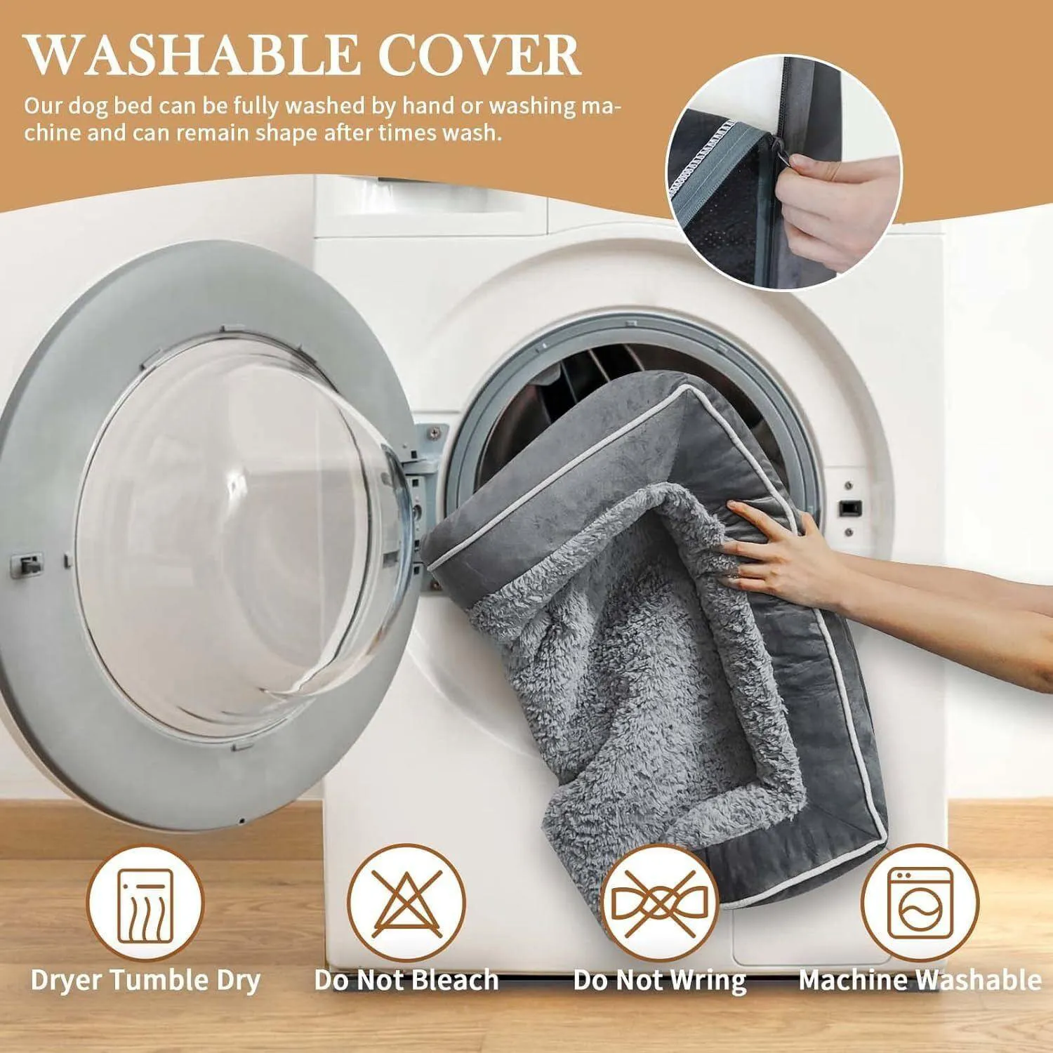 Cama Ortopédica XL Impermeable con Refuerzo y Funda Lavable Comfort 6
