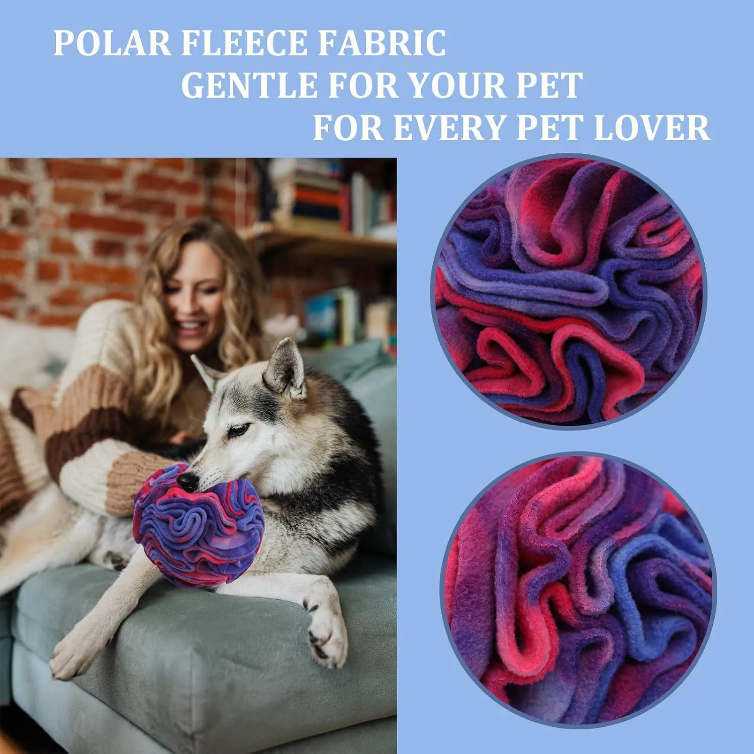 Pelota De Olfato Para Perros Que Oculta Golosinas Y Reduce Ansiedad 6
