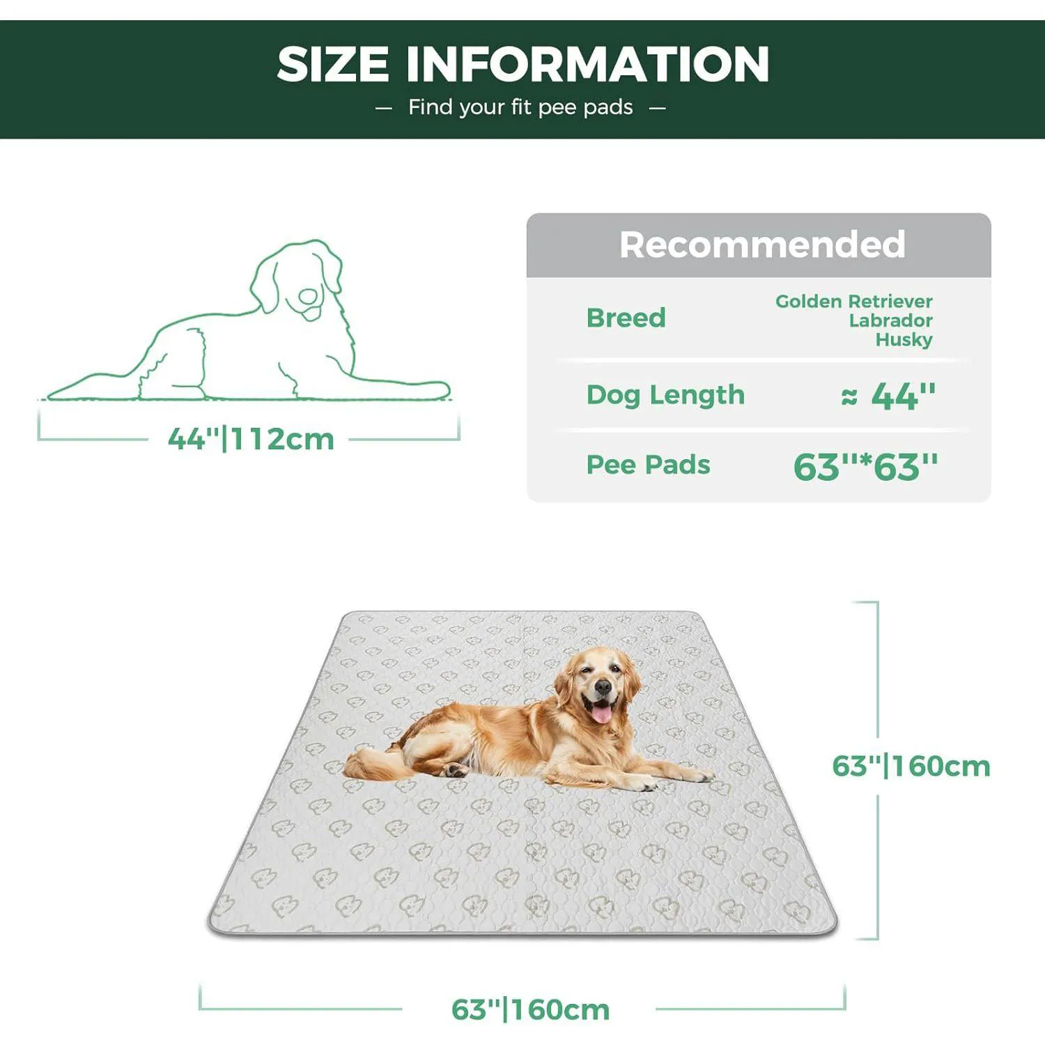 Almohadilla Lavable para Perros con Absorción Superior y Ajuste para Corral