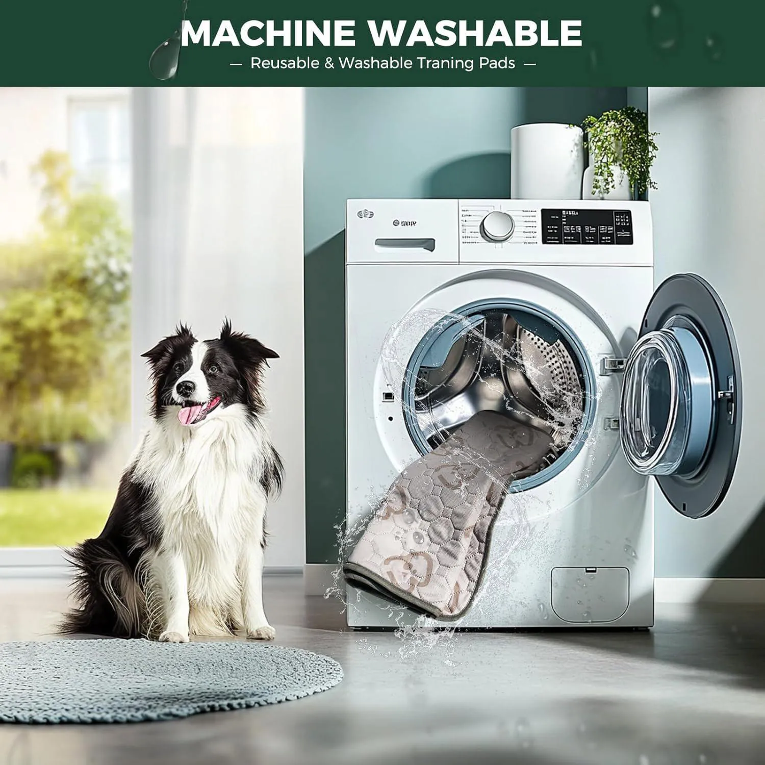 Almohadilla Lavable para Perros con Absorción Superior y Ajuste para Corral 5