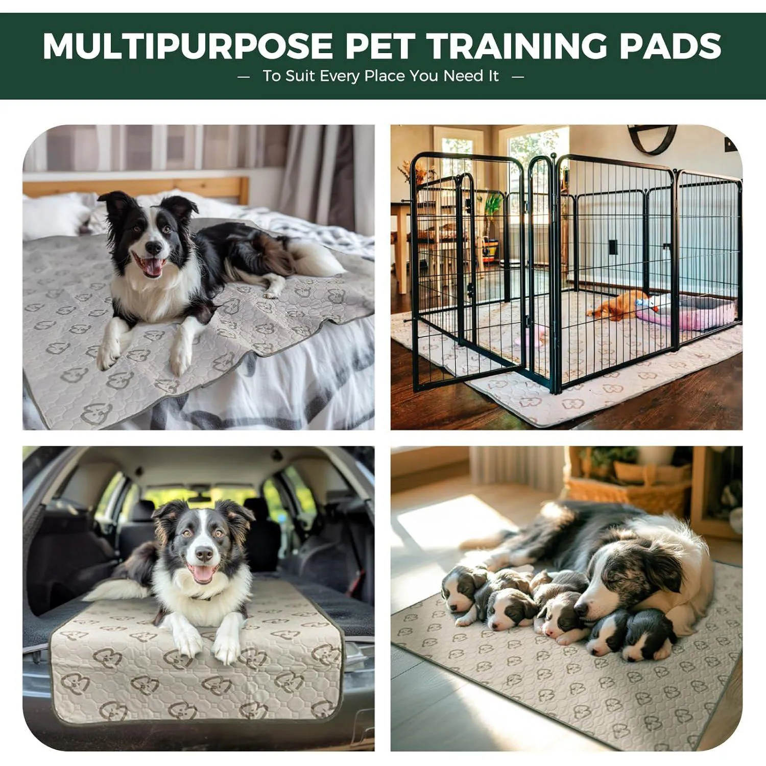 Almohadilla Lavable para Perros con Absorción Superior y Ajuste para Corral 6