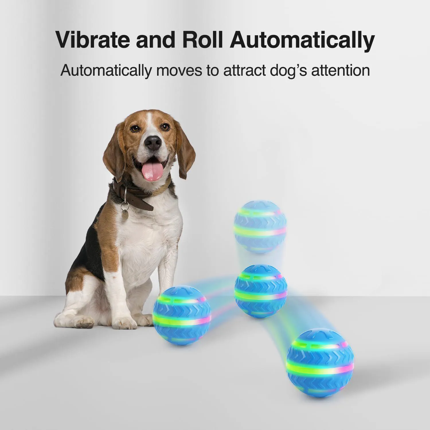 Pelota Interactiva LED para Perros con Movimiento Automático Recargable 8