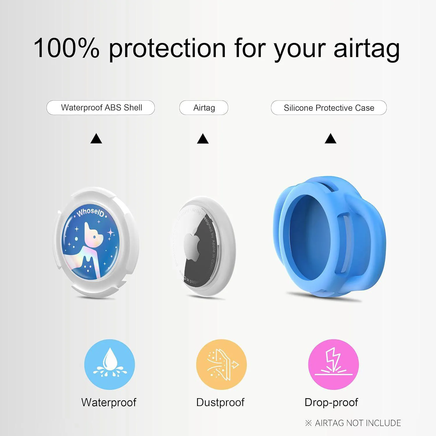 Soporte Impermeable Airtag para Collar de Perro y Gato Pequeño