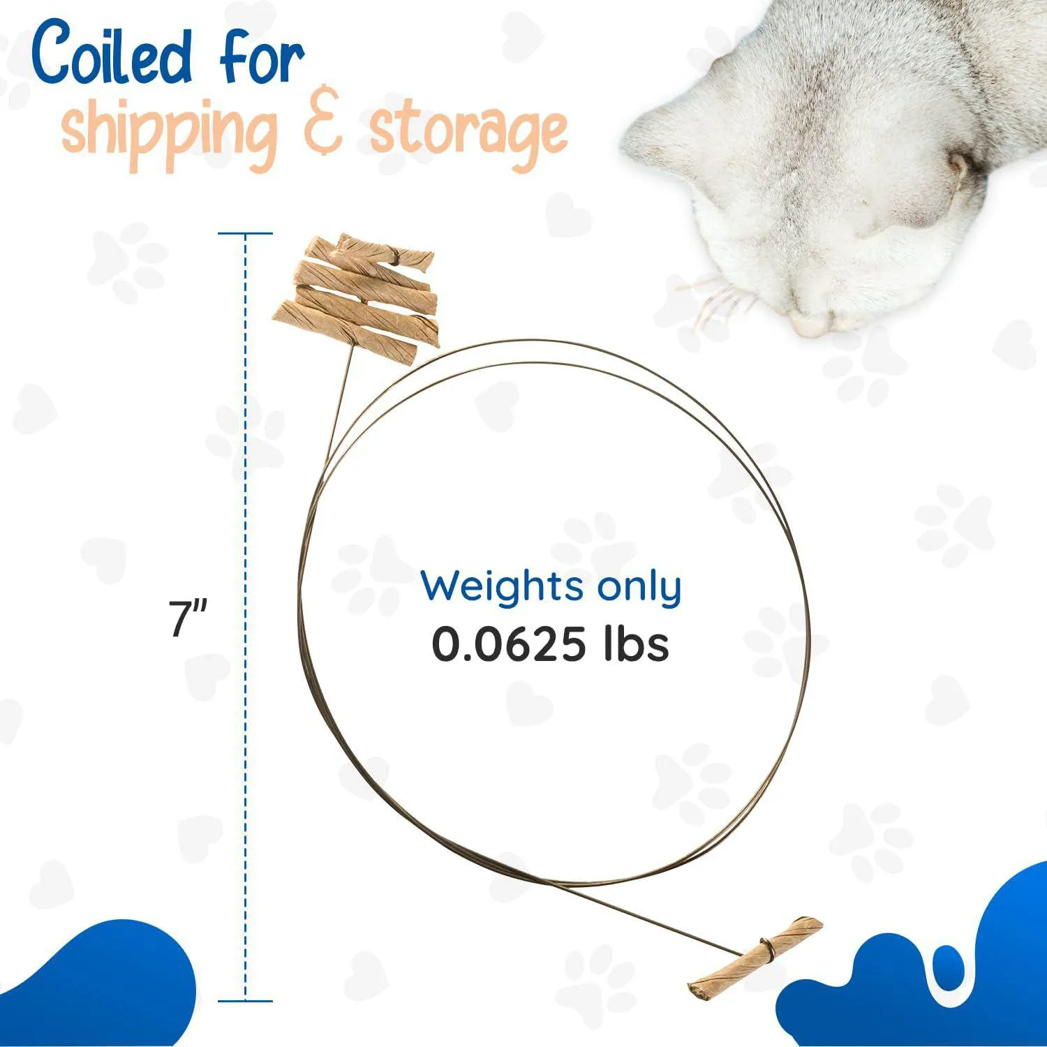 Juguete Interactivo para Gatos con Resorte Flexible y Rollo de Papel 3