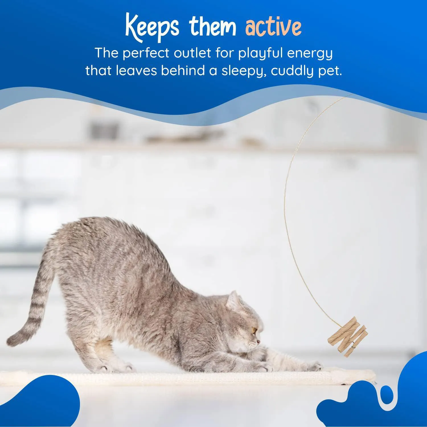 Juguete Interactivo para Gatos con Resorte Flexible y Rollo de Papel 5