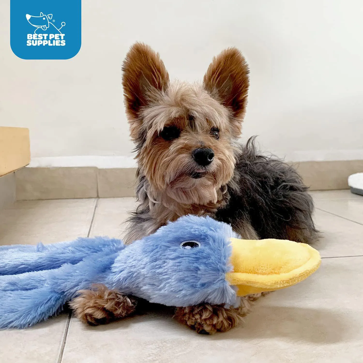 Juguete De Pato Arrugado Para Perros Con Sonido Chirriante Sin Relleno 5