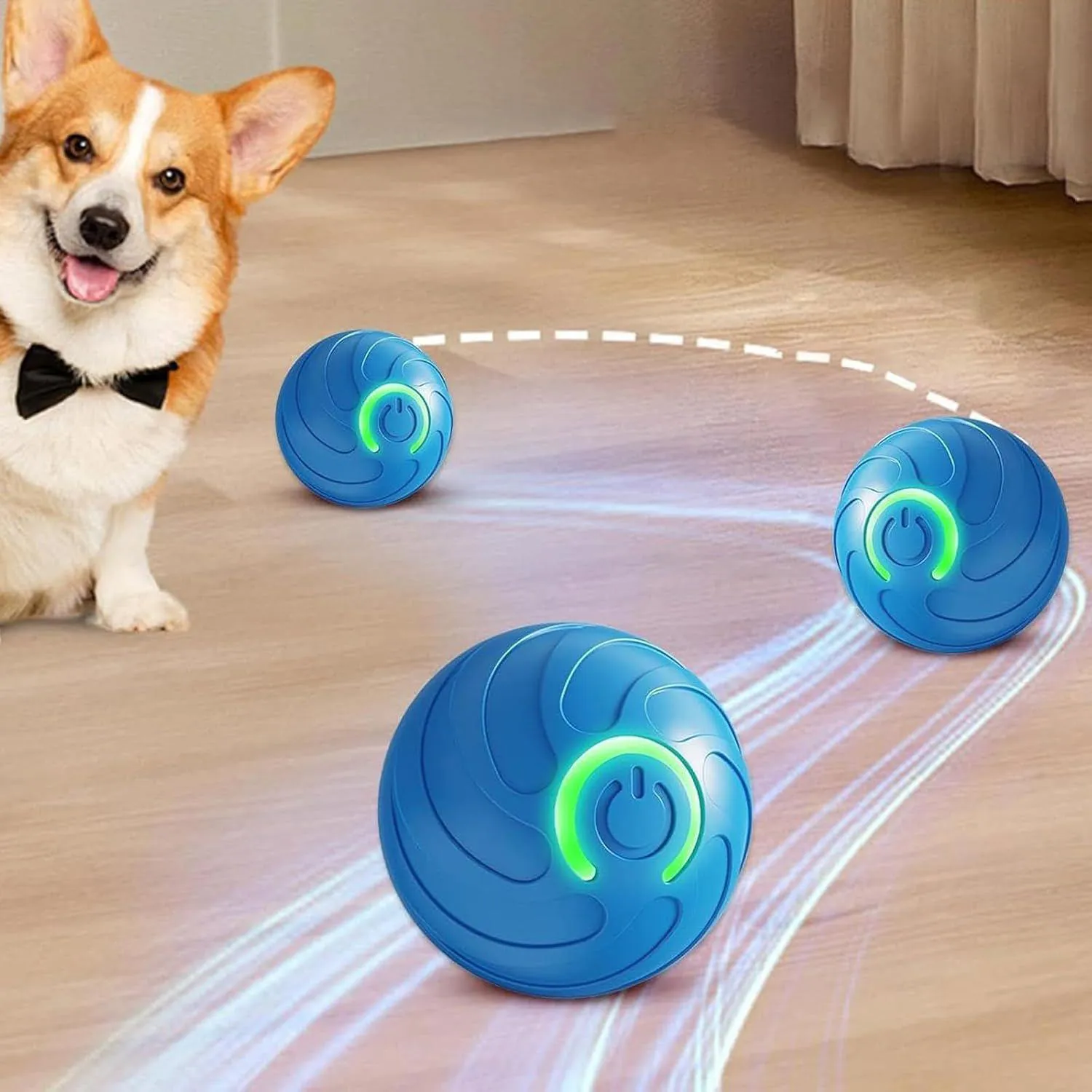Pelota Inteligente Para Perros Duraspin Con Rebote Automático Y Sonido Interactivo